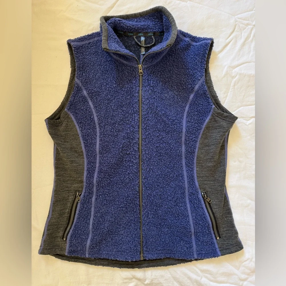Kuhl purple wool vest womens size L - Picture 1 of 7